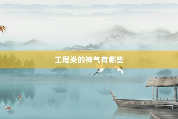 工程类的神气有哪些